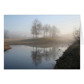 Cartão manhã neblina