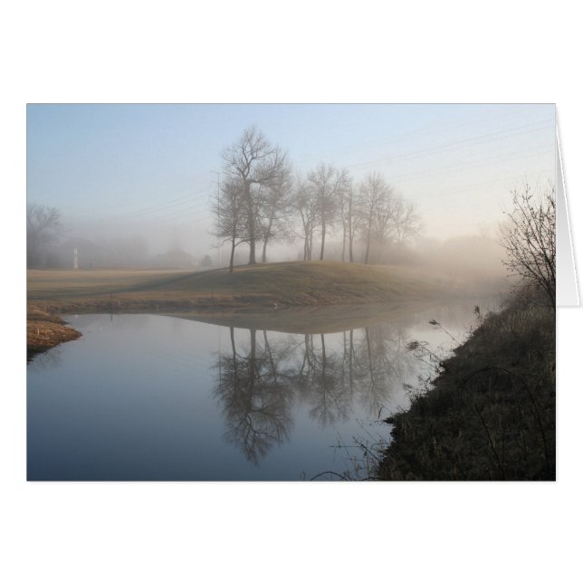 Cartão manhã neblina (Frente horizontal)