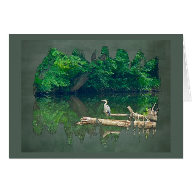 Cartão Manhã no Creek (Frente Horizontal)