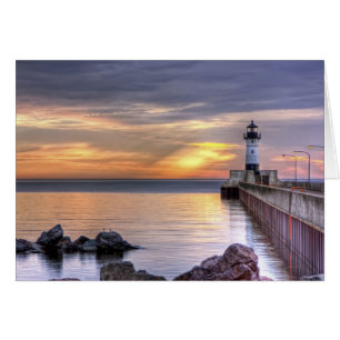 Cartão Manhã norte do cais