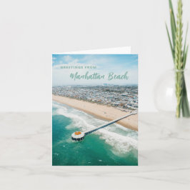 Cartão Manhattan Beach Postcard saudação personalizada