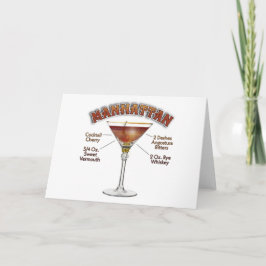 Cartão Manhattan Cocktail Recebe Arte