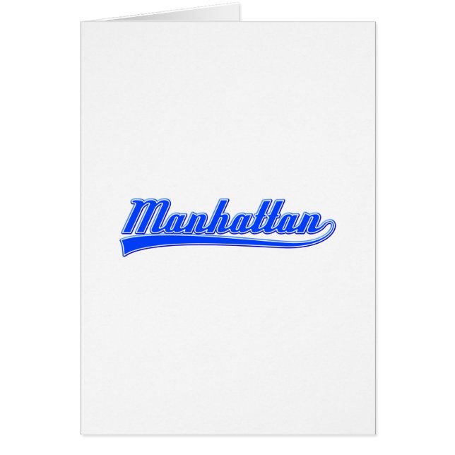 Cartão Manhattan com Swash (Frente)