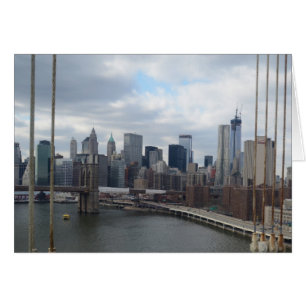 Cartão Manhattan skyline Nova York