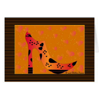 Cartão Mania dos calçados do coração mim por Debbie