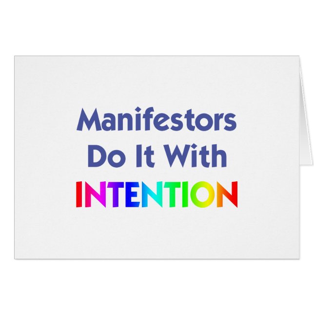 Cartão Manifestantes Fazem Isso Com Intenção (Frente Horizontal)