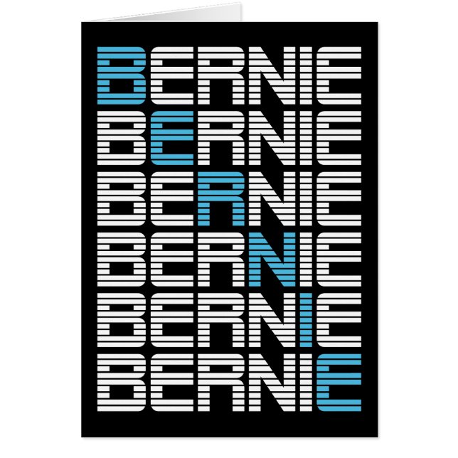Cartão Manipulações de texto do BERNIE (Frente)