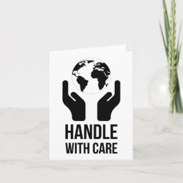 Cartão Manipular com cuidado