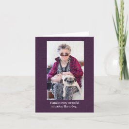 Cartão Manipular o stress como uma placa engraçada para c