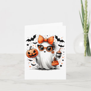 Cartão Manípulo de Cartoons Ghost Halloween Diva Cute