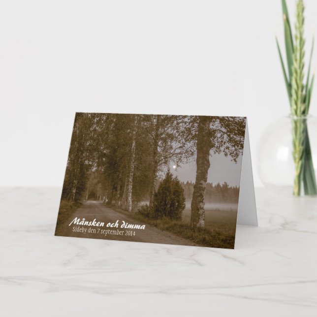 Cartão Månsken och dimma CC0546 Sideby Greeting Card (Frente)