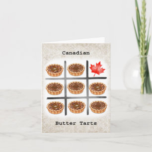 Cartão Manteiga Canadiana Tarts Engraçados E Canadianos T