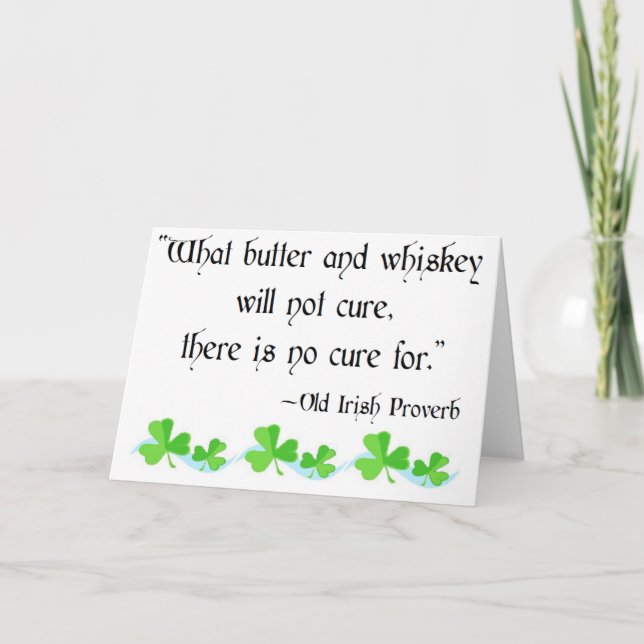 Cartão Manteiga e uísque (Frente)