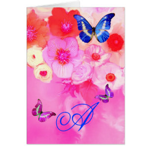 CARTÃO MANTEIRAS, ROSAS DE PINCO VERMELHO E FLORES DE ANE