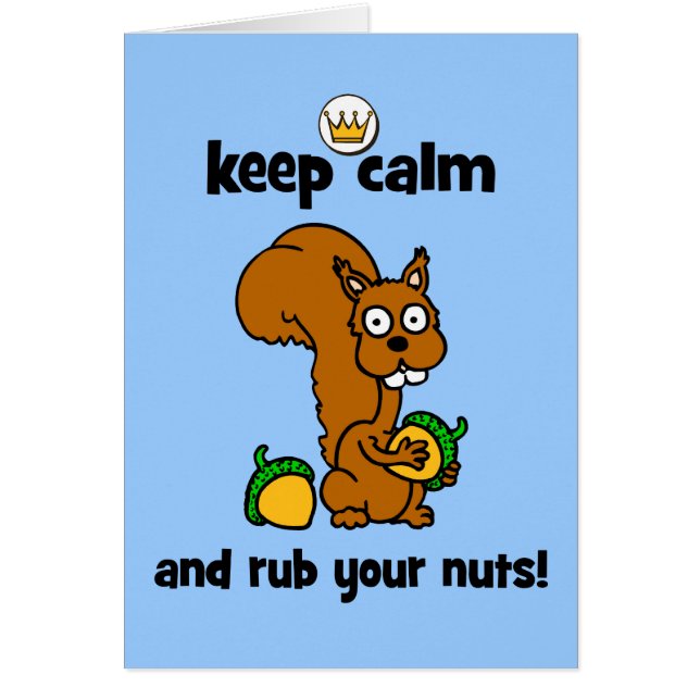 Cartão mantenha a calma (Frente)