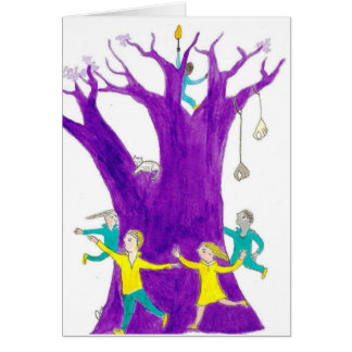 Cartão Mantenha a luz ascendente e dance!