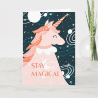 Mantenha a placa de design do Unicorn mágica