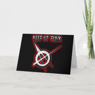 CARTÃO MANTENHA-A PUNK ROCK