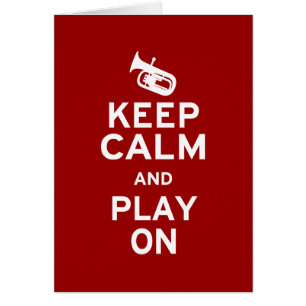 Cartão Mantenha Calma Baritona