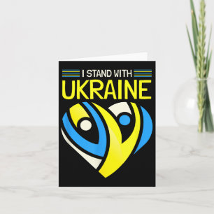 Cartão Mantenha-Se Com A Ucrânia A Bandeira Anti-putin Di