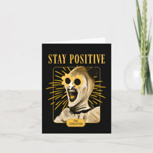 Cartão Mantenha-Se Positivo Com O Palhaço De Arte! Adesiv