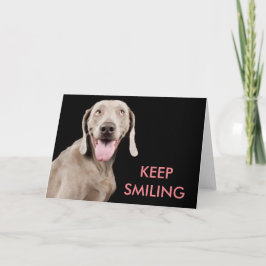 Cartão - mantenha sorrir