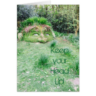Cartão Mantenha sua cabeça acima!