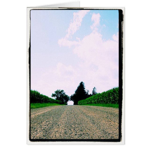 Cartão Manter no meio da estrada - Placa de script (Frente)