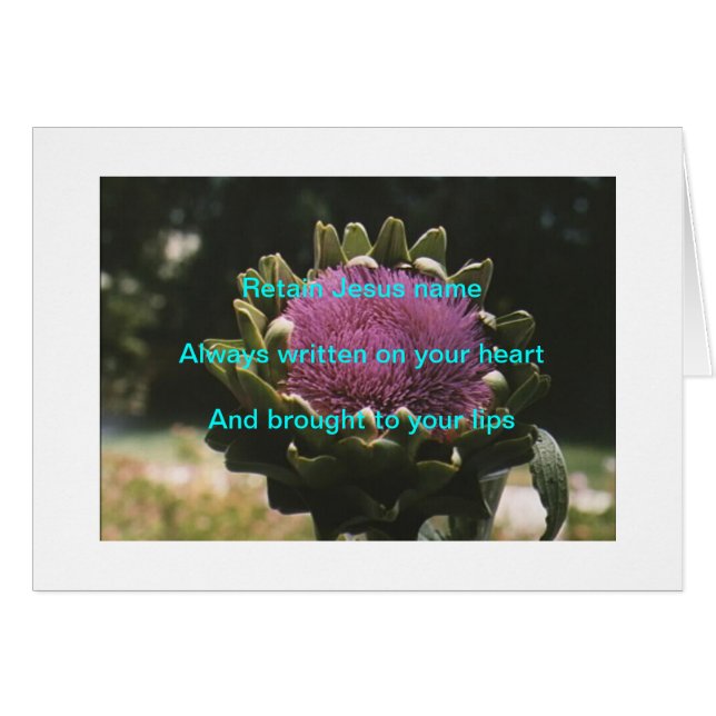 Cartão Manter nome de Jesus (Frente Horizontal)
