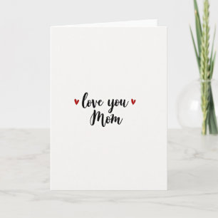 Cartão Manuscrito 'Amo Você Mãe'