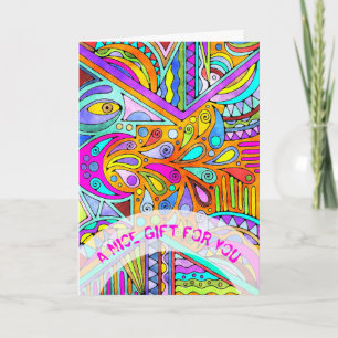 Cartão Mão Desenhada Por EDDArt - Blah Blah Blah 1