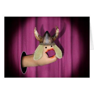 Cartão Mão Operática em Destaque