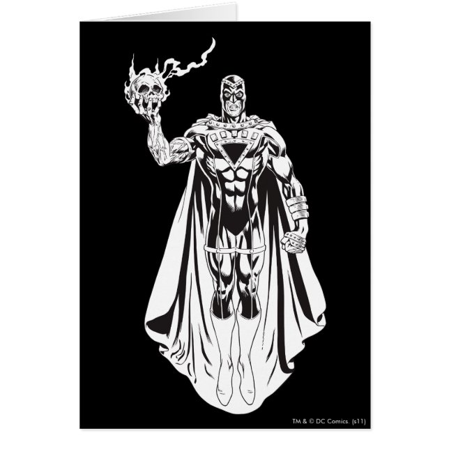 Cartão Mão Preta com Caveira 3 (Frente)