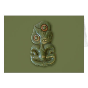 Cartão maori de Hei-Tiki