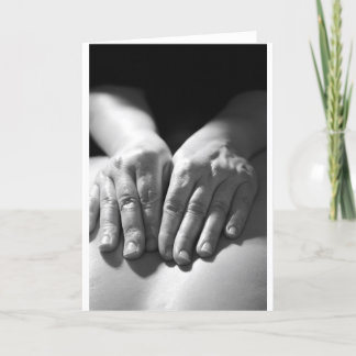 Cartão Mãos da massagem