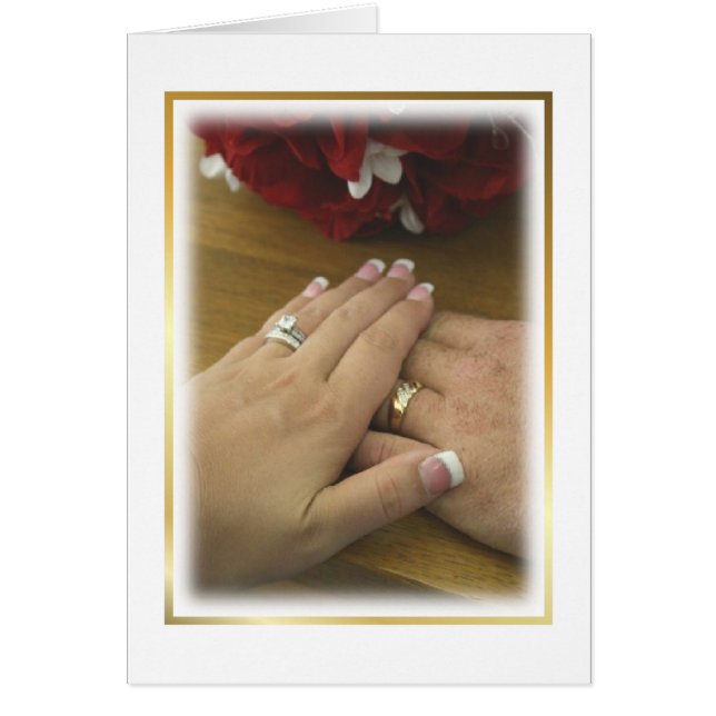 Cartão Mãos de Casamento (Frente)