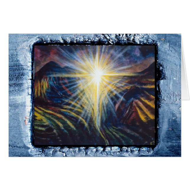 Cartão Mãos de salvação e cicatrização (Frente Horizontal)