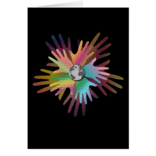 Cartão Mãos do Mundo