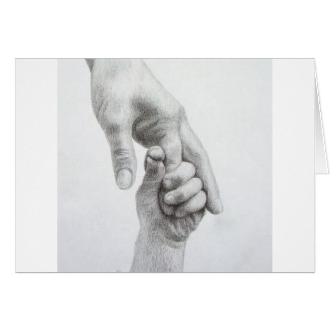 Cartão Mãos na mão (Frente Horizontal)