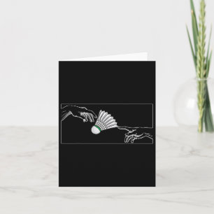 Cartão Mãos Para Os Jogadores De Badminton Para Badminto