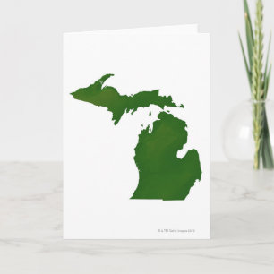 Cartão Map of Michigan
