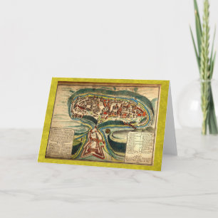 Cartão Mapa 1691 de Kamianets Podilskyi