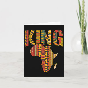 Cartão Mapa Africano do Orgulho Negro Kente Design Melani