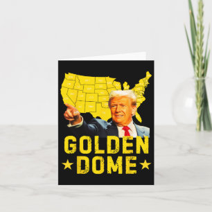 Cartão Mapa Americano do Excelente de ouro Trump Patrióti