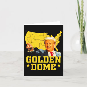 Cartão Mapa Americano do Excelente de ouro Trump Patrióti