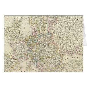 Cartão Mapa Atlas da Europa