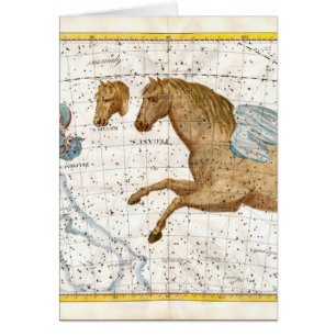 Cartão Mapa Celestial Pegasus