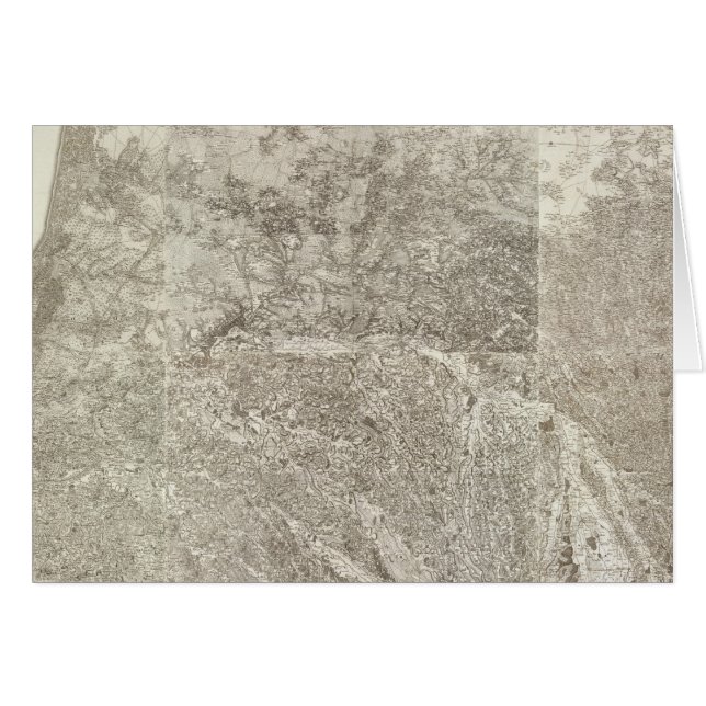 Cartão Mapa composto da França 3 (Frente Horizontal)