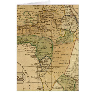Cartão Mapa da África por Worcester