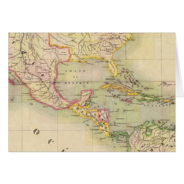 Cartão Mapa da Assembleia da América (Frente Horizontal)